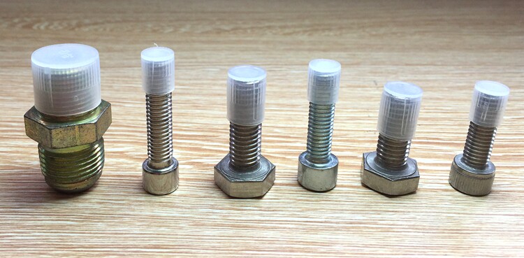 塑料管封帽盖塑料钢筋防尘套螺丝螺纹帽盖pe螺纹帽保护套管套盖头