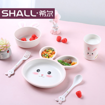 Hill Children Dinner Plate Mens Cutlery Cutlery Cute Little Rabbit High Face Value Baby Sub disc package Dense Amine Rice Dish