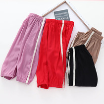 2021 new girl anti-mosquito pants 1-3 years old baby casual pants 5 children bloomers summer baby pp pants thin section