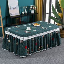 Tea Table Electric Furnace Hood Rectangular Baking Fire Oven Electric Heating Stove Baking Fire Table Cover Suede Thickened Heating Stove Cover Table Cloth Cover