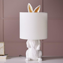 Bedroom ins Teenage Desk Lamp Cozy Romantic Bed Head Lamp Modern Minima Children Room Creativity Cute Rabbit lamp
