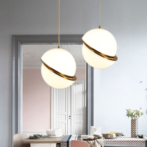 Nordic Creative Iron Art Pendant Lamp Minimalist Bedroom Restaurant Shop Window Light Designer Hotel Bookroom Single Head Decorated Chandelier