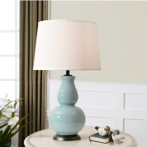American country blue gourd ceramic table lamp bedroom bedside table living room decoration retro creative simple and warm s