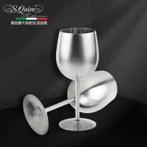SQ large stainless steel high foot champagne wine glass Sub-cup creative household wine set Quick wedding European restaurant