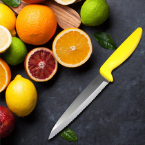 Swiss order KR extended serrated fruit knife stainless steel serrated bread knife cutting fruit peeling knife durable