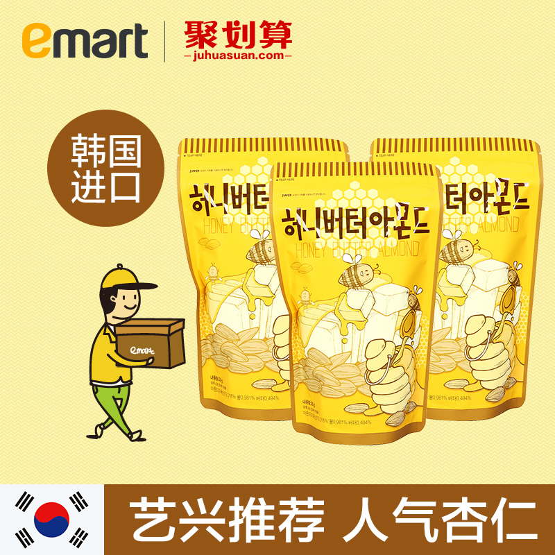 EMART 韩国Tom's Farm汤姆农场蜂蜜扁桃仁250g*3 黄油杏仁味坚果-tmall.hk天猫国际产品展示图4