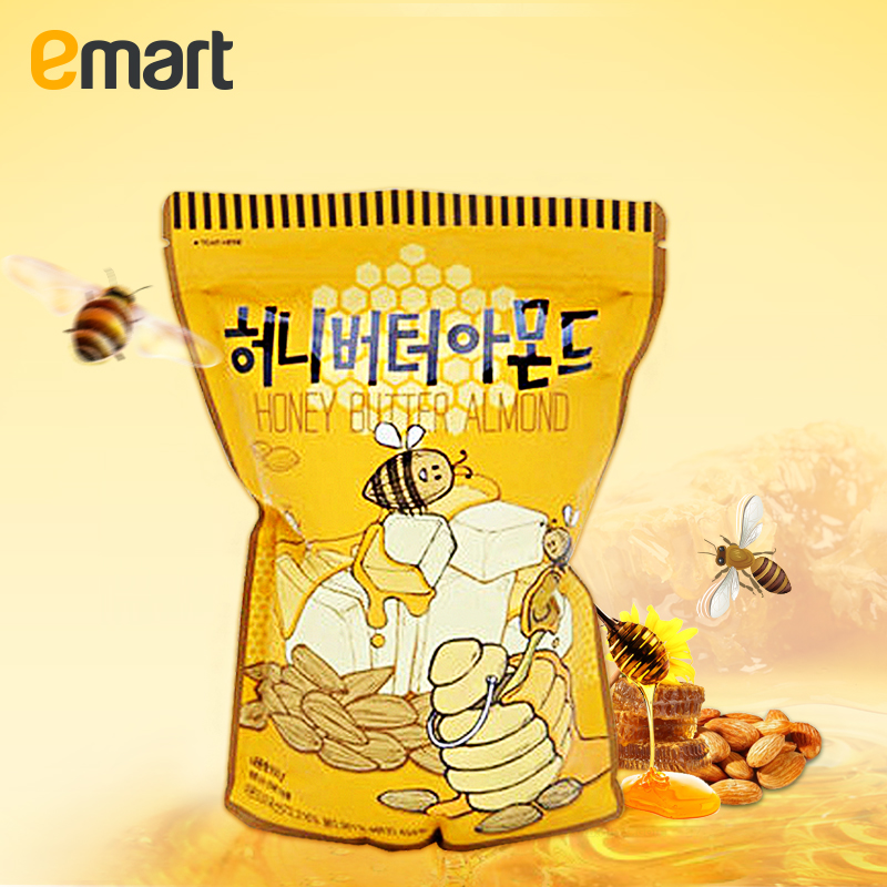 EMART易买得 韩国汤姆农场蜂蜜黄油扁桃仁250g*5 进口杏仁味坚果-tmall.hk天猫国际产品展示图1