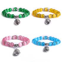 Crystal stalls new accessories Crystal Cats Eye bracelet Korean version of womens handstring jewelry bells this year