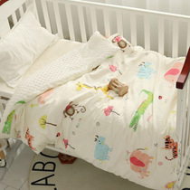 Baby quilt Autumn and winter thickened warm childrens beanie velvet cotton quilt blanket removable and washable newborn baby quilt