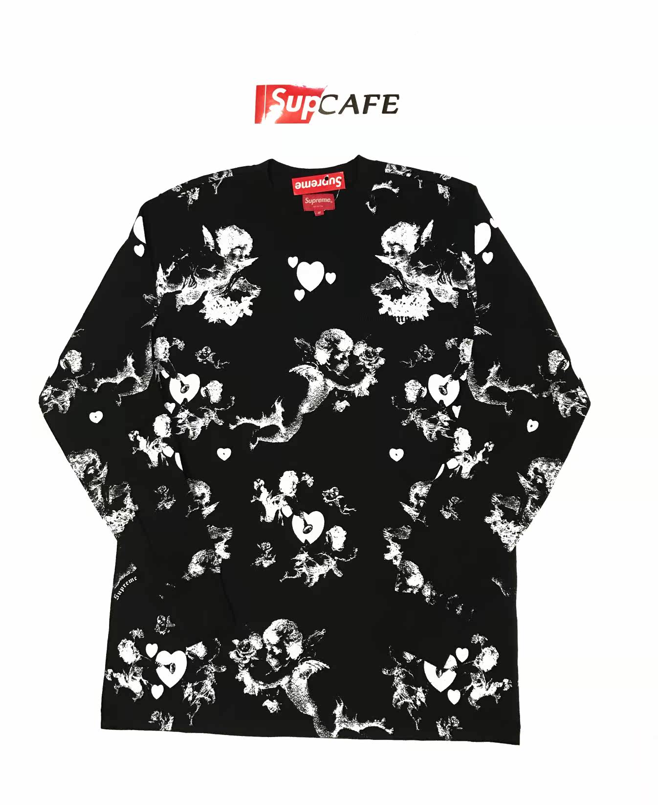 supreme 国内现货 cherubs l/s top 小天使 长袖 无帽