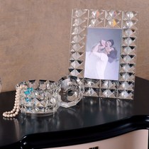 European crystal glass photo frame Jewelry box Perfume bottle combination ornament products Romantic literary temperament creative jewelry