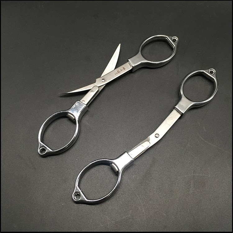 folding scissors portable portable multifunctional mini scissors small thread head scissors fishing stainless steel zhang xiaoquan