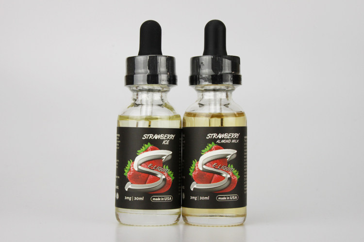 美国进口正品 美国草莓 草莓冰 杏仁奶 水果口味大烟雾电子烟烟油