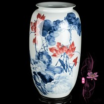 Jingdezhen ceramic hand-painted vase modern Chinese home living room handicraft decorative ornaments