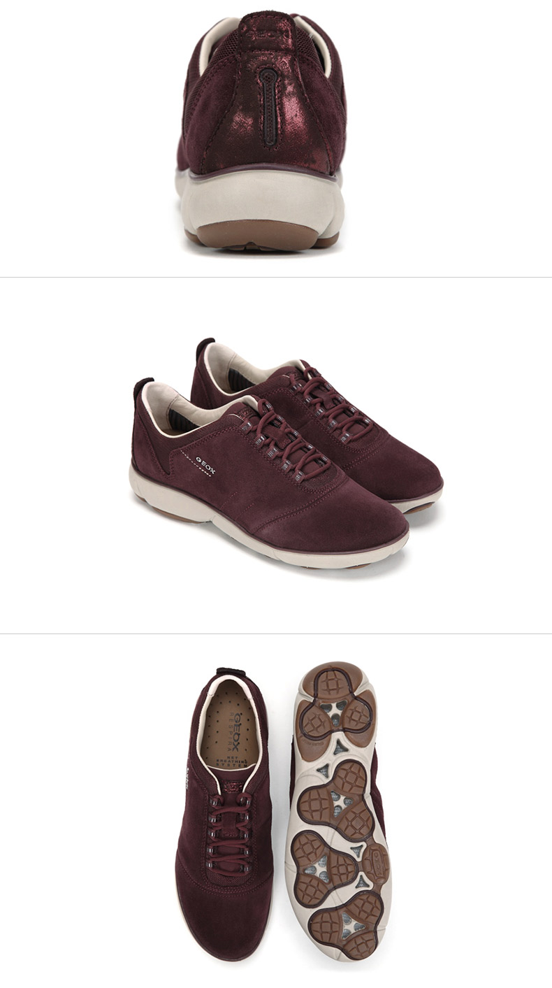 geox/健乐士秋冬新款云系列女鞋缓震跑步鞋休闲运动d641ee