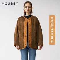 MOUSSY spring new color on both sides of the retro fleece jacket jacket female 010DAB30-5320