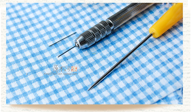 娃娃植发针-ob头发植毛工具 送教程 怪高小布软胶头假发毛改娃_双氙车