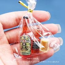 Export Mini World doll supermarket small toy drink bottle beer soda miniature model food play small ornaments