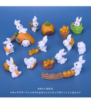 Simulation Small Animal Mini Cute Radish Rabbit Microminiature Cartoon Doll Model Small Paparazzi Car Microscape Pendulum