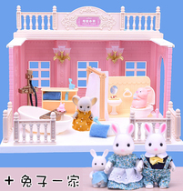 Cute Emulation Over Home Mini Toy Swing Piece Bathroom Toilet Villa Suit Children Birthday Gift Model