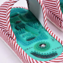 Tai Chi acupoint foot massage shoes magnetic therapy slippers massage cotton slippers non-slip indoor men and women autumn and winter