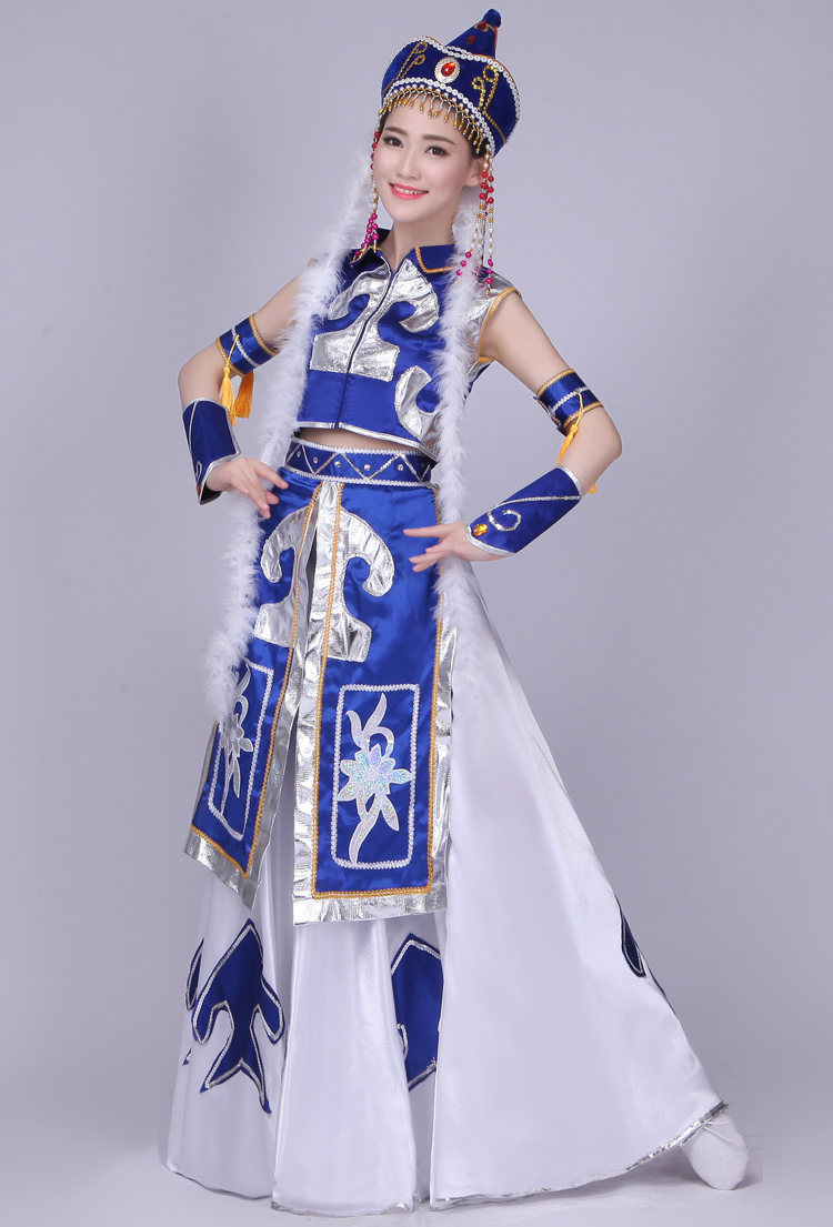 包邮新款蒙古族服装少数民族女装蒙古舞蹈演出