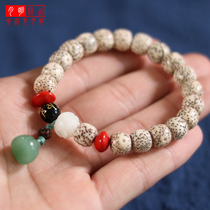 Hainan Mao Xingyue Bodhi Buddha Bead Hand Chain Chain New Men and Women Simple Couple Double Single Circle Gaomi Shunbai Nation