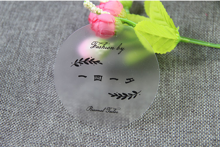 circular kraft paper tag customized blank spot clothing store listing custom logo price tag customization
