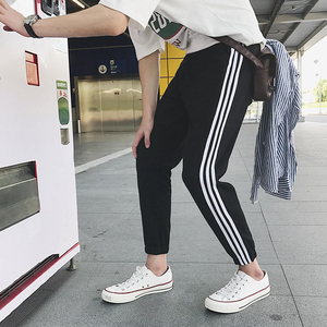 网红同款秋季新款休闲裤男女情侣束脚裤长裤子运动裤潮流时尚男装