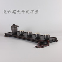 Requette large number tea set tea tray boutique solid wood dry foam pan made of bamboo mat surface utiliturt tea tray special treatment