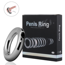 Stainless Steel Metal Lock Fine Rings Penis Rings Adjusted Scrotum Negative Weight Exercise Abusive yang Ring Metal Penis Ring