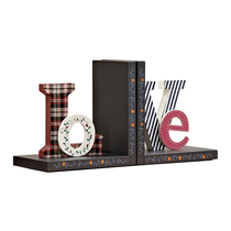 Creative study storage books collation books set up ornaments model room decoration books rely on European style retro letter book file