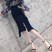 Skirt Womens Long 2019 Spring New Korean version of temperament slim professional high waist fishtail skirt split skirt