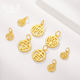 3D hard gold gold antique style small pendant 999 full gold auspicious Fule pendant wishful baby necklace 3D hard gold gold antique style small pendant 999 full gold auspicious Fule pendant wishful baby necklace