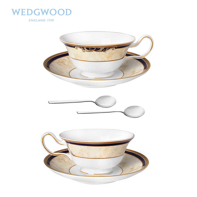 Wedgwood Cornucopia the Cornucopia cup cup 2 disc 2 teaspoons of the ipads China red tea production