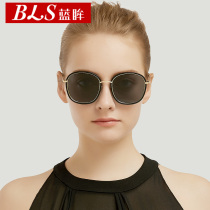 2021 new polarized sunglasses round face womens sunglasses female tide star anti-UV glasses big face elegant