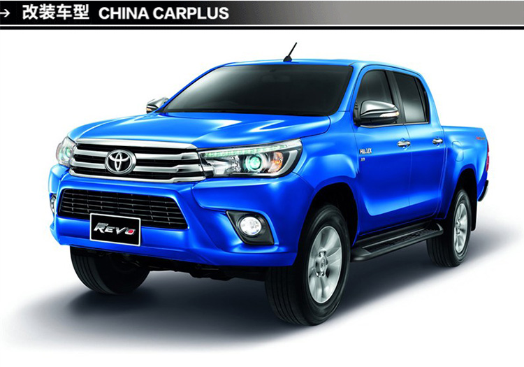 海拉克斯hiluxrevo改装银色拉手门腕油箱盖后灯罩专用装饰