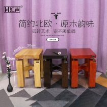 Sound X Bracket-30 wide solid wood speaker tripod floor shelf solid wood bookshelf box tripod wooden HIFI rack