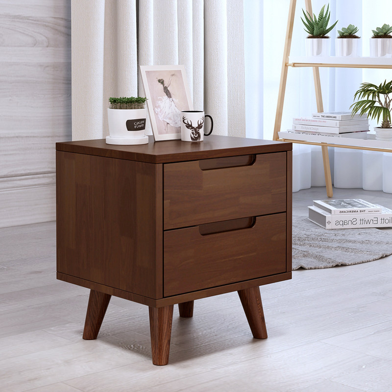 Buy Full solid wood Nordic bedside table simple creative bedroom oak