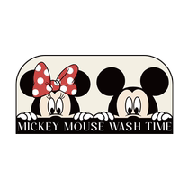 Cartoon Mickey bathroom toilet floor mat creative u-shaped foot mat bathroom kitchen toilet non-slip mat strong water absorption
