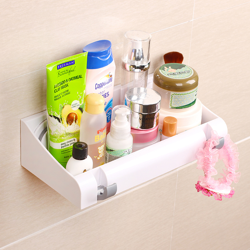 碧嘉嘉 强力吸盘壁挂式置物架 浴室洗手间卫生间化妆品收纳架产品展示图4