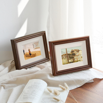 Solid Wood photo frame setting 6 7 8 12 inch 10a4 wash photos made into photo frame picture frame hanging wall Chinese ornaments customized
