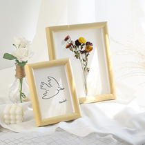 Simple photo frame 6 inch 7 8 inch 10 A4 16 20 hollow Three-Dimensional Hollow hollow image frame 4k8 open custom frame A3a4