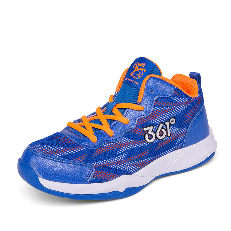 361童鞋男童篮球鞋儿童运动鞋子2018秋季网面透气361度大童球鞋r1