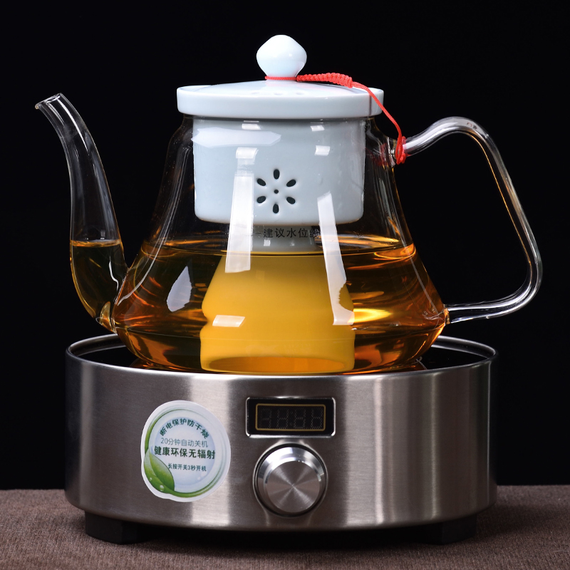 China Qian Pyrex steamed steaming kettle the tea, the electric teapot TaoLu cooking pot high - temperature steam rushed the teapot