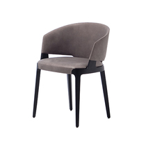 Nordic solid wood dining chair Simple modern designer restaurant chair Cafe Casual backrest Light luxury desk chair