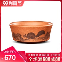 In the Cup Qiankun Yixing famous Feng Wei Xiaokou Cup purple sand section mud Tea Master Cup Tea Cup squirrel Jianzhan new product
