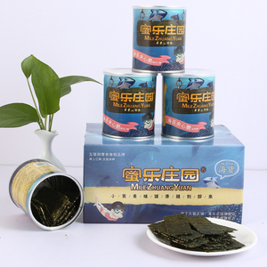 蜜乐庄园芝麻夹心海苔脆即食夹心脆脆片罐装袋装营养健康儿童零食