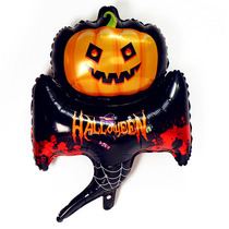 Halloween aluminum film balloon decoration dress up supplies creative pumpkin kindergarten bar mall horror scene layout
