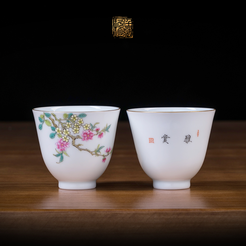 Three to nine katyn hand - made pastel tureen large cups jingdezhen ceramics by hand tureen kung fu tea set